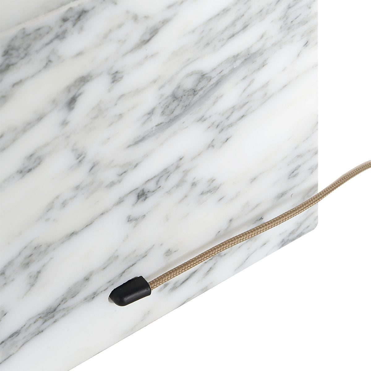 Uttermost Carved Beam Rechargeable Mini Lamp in Arabescato Marble