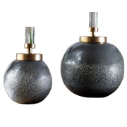 Cessair Art Glass Bottles, S/2