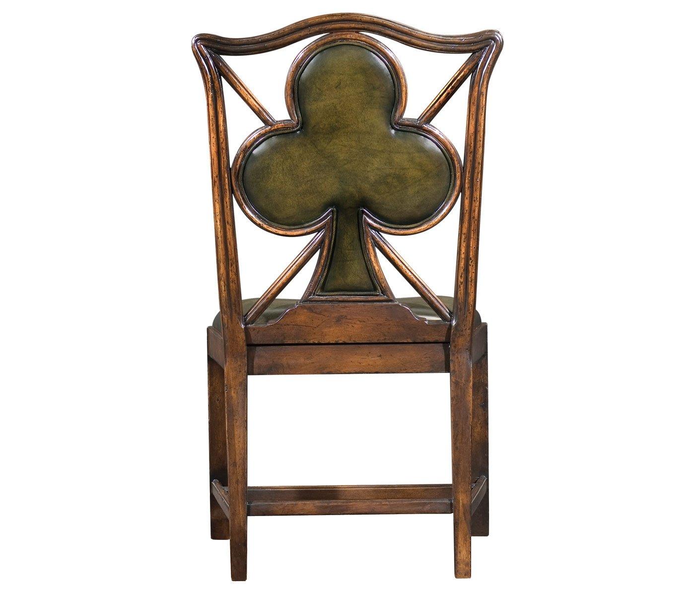 Jonathan Charles Chair Club Playing Card - English Green Leather