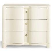 Jonathan Charles Chest of Drawers Bowfront in Ivory