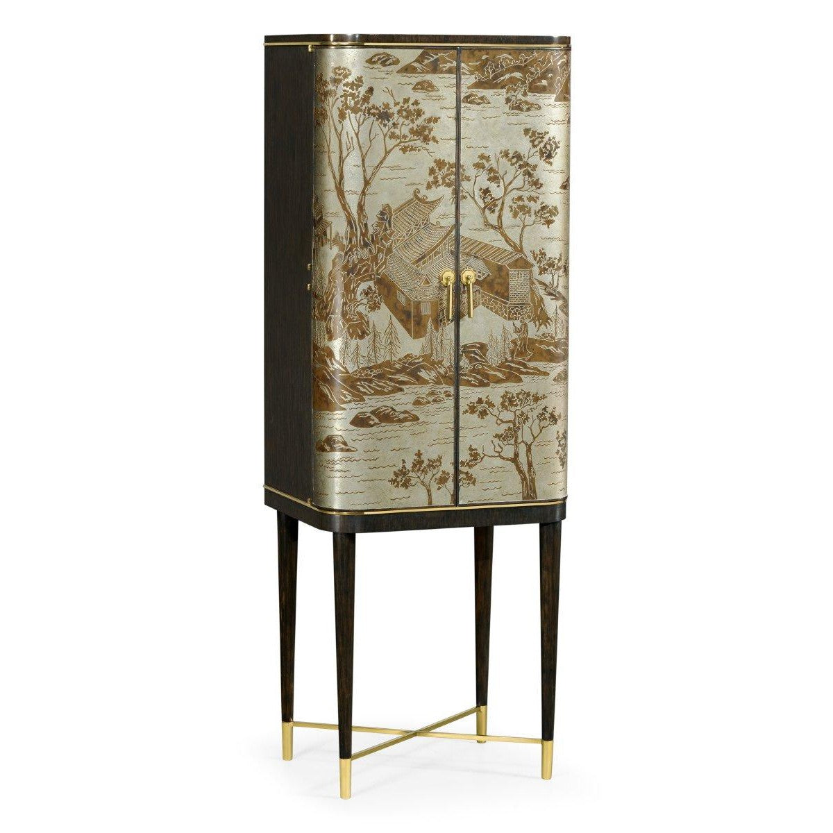 Jonathan Charles Drinks Cabinet Chinoiserie Style