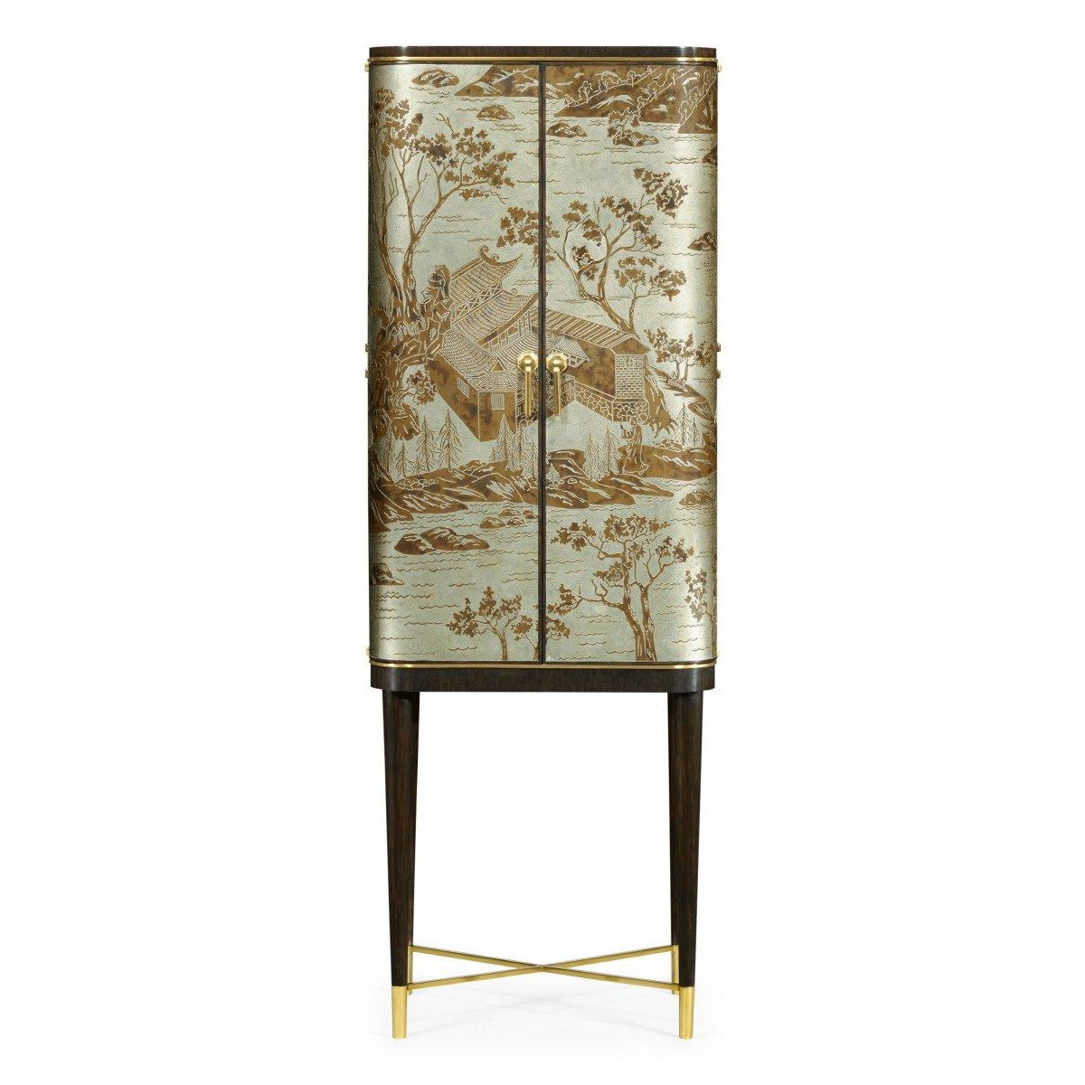Jonathan Charles Drinks Cabinet Chinoiserie Style