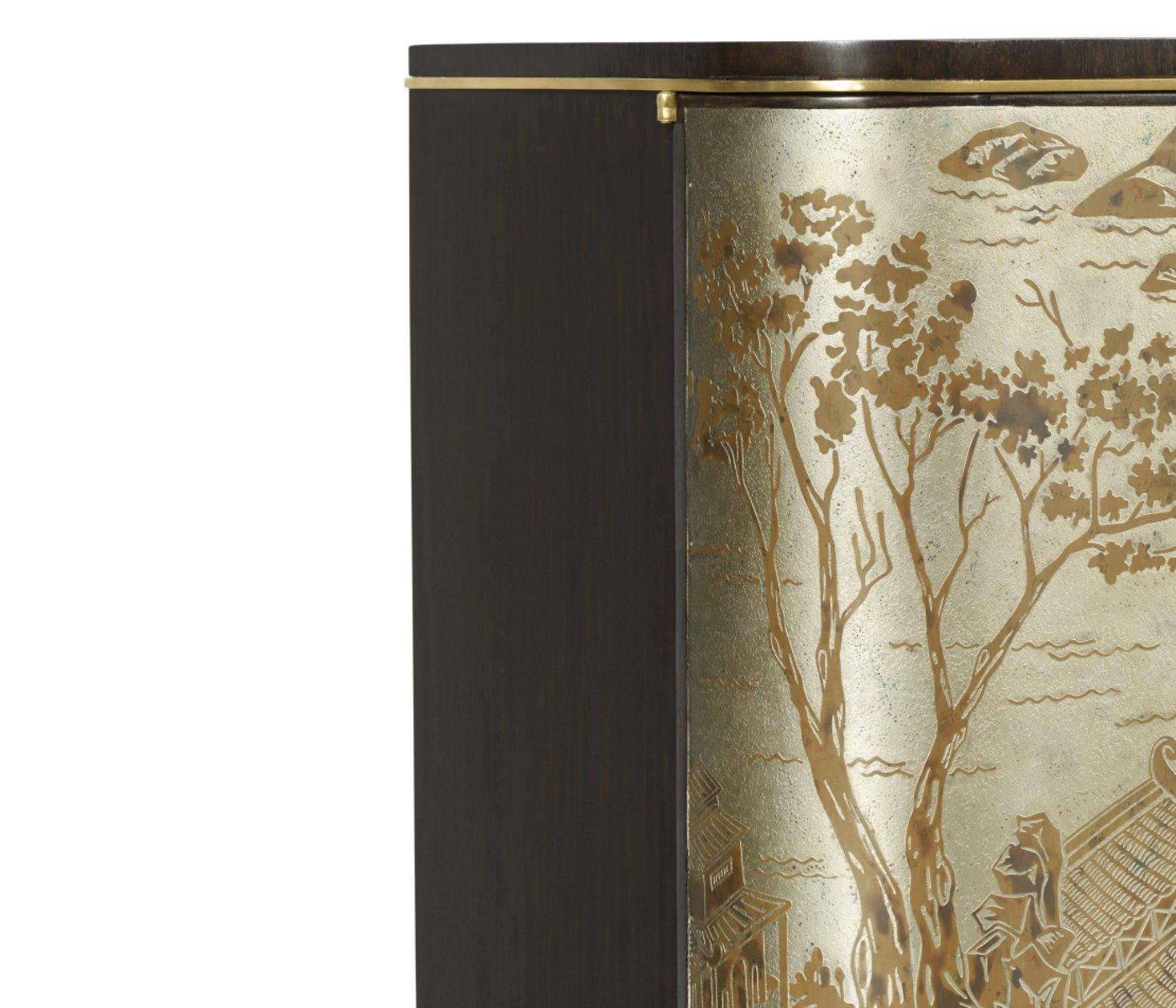 Jonathan Charles Drinks Cabinet Chinoiserie Style