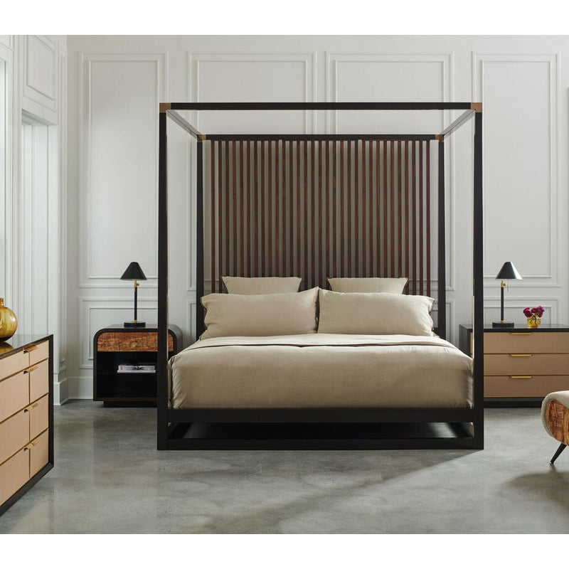 Caracole Pinstripe US King Size Bed
