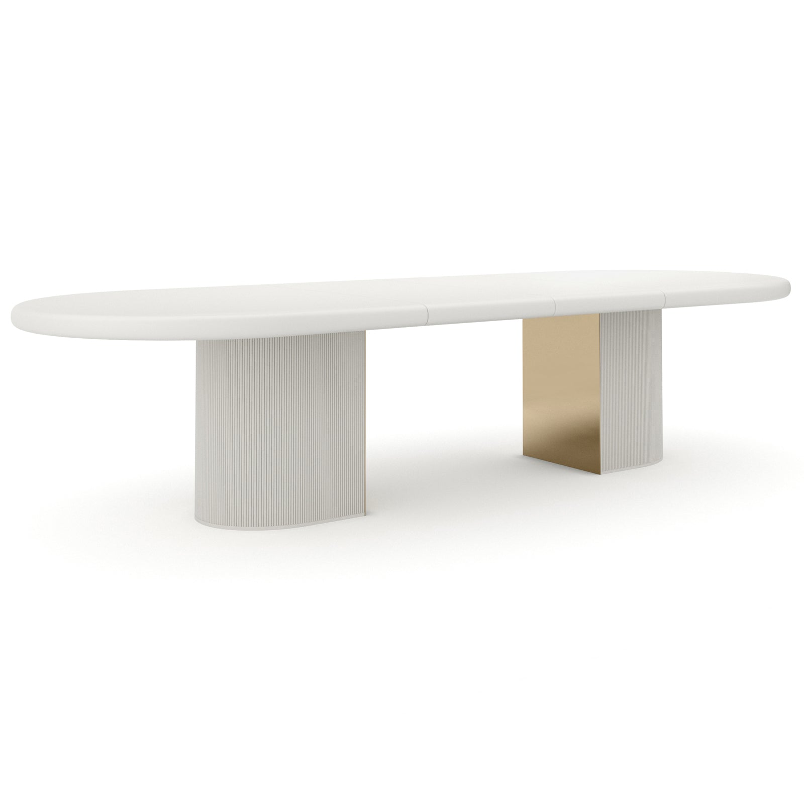 Caracole Love Extending Dining Table in Matte Pearl - 223-345cm