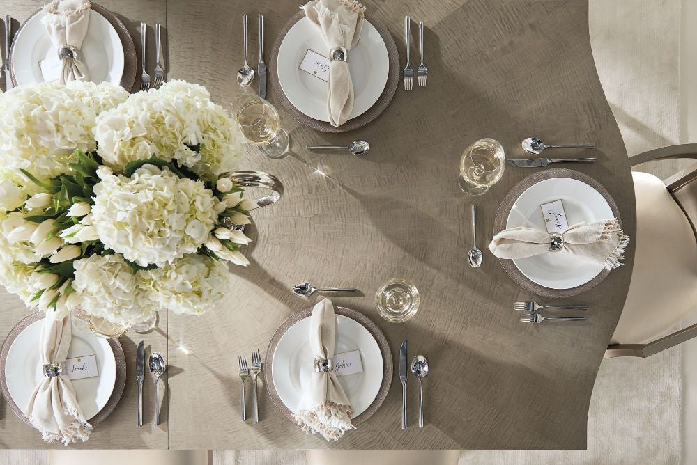 Caracole On A Silver Platter Extending Dining Table - 244-288cm