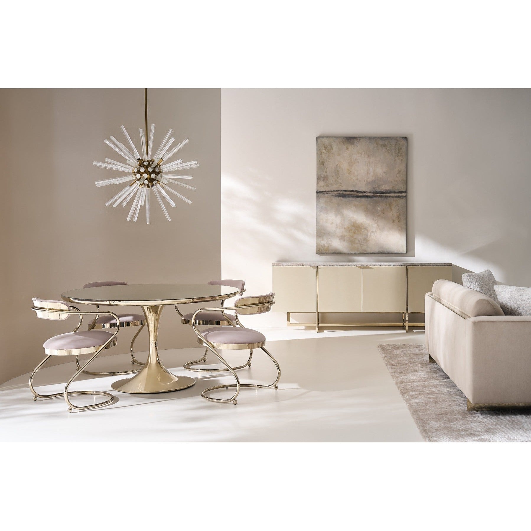 Caracole Wish You Were Here Media Cabinet in Pearl