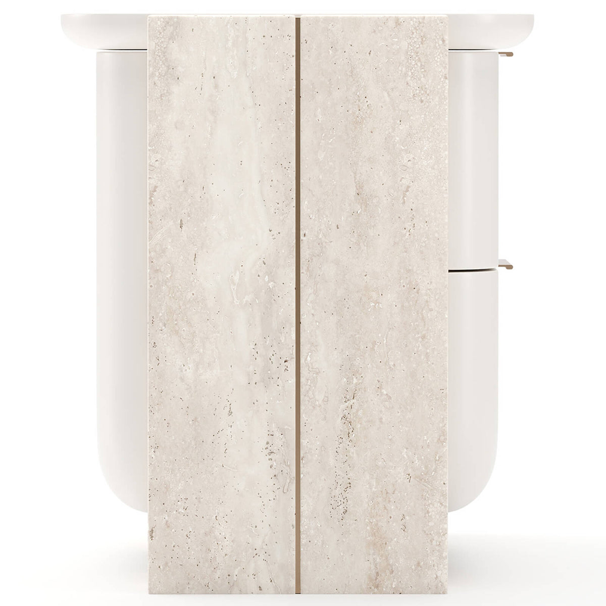 Caracole Overlap Small Bedside Table in Light