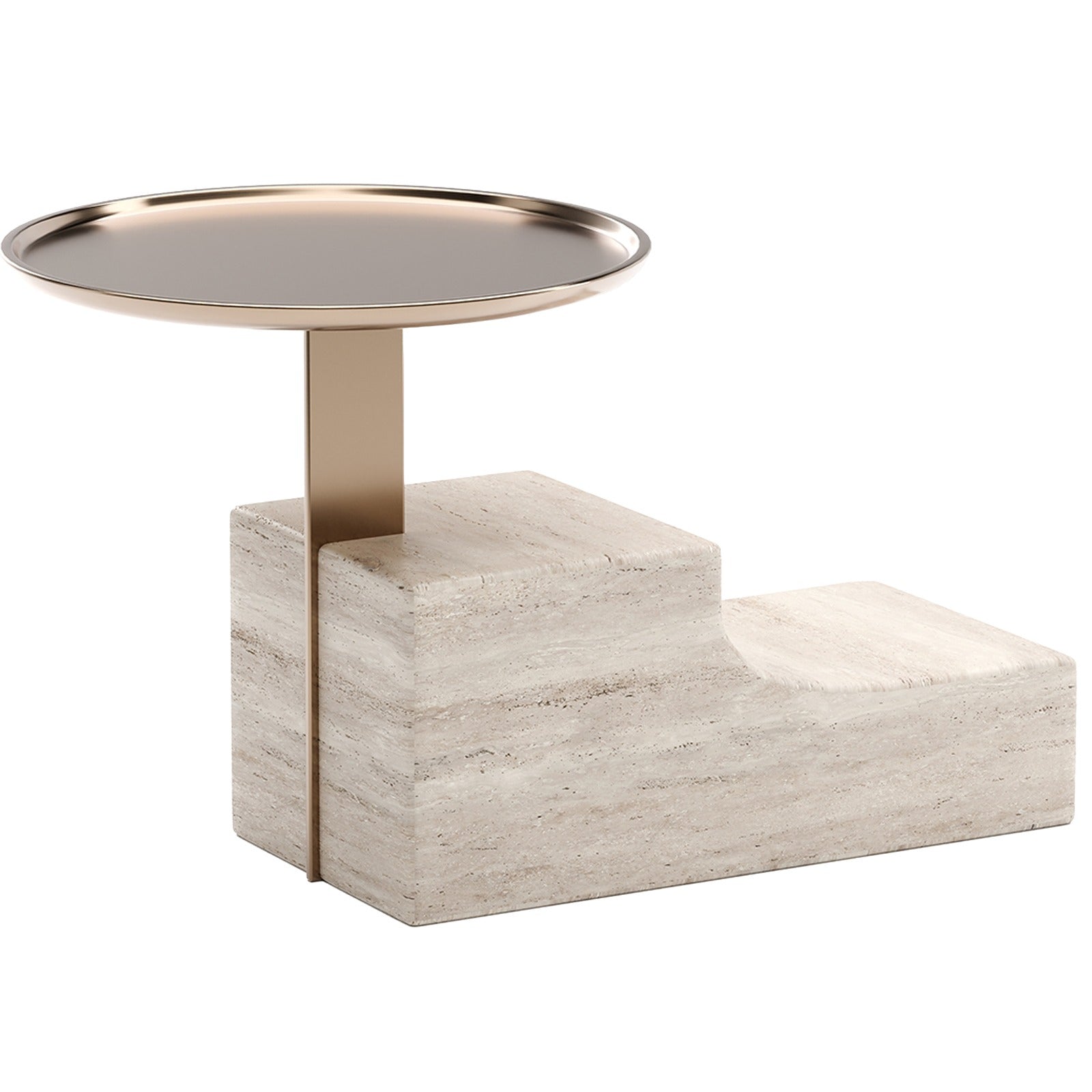 Caracole Overlap Base Bedside Table in Light