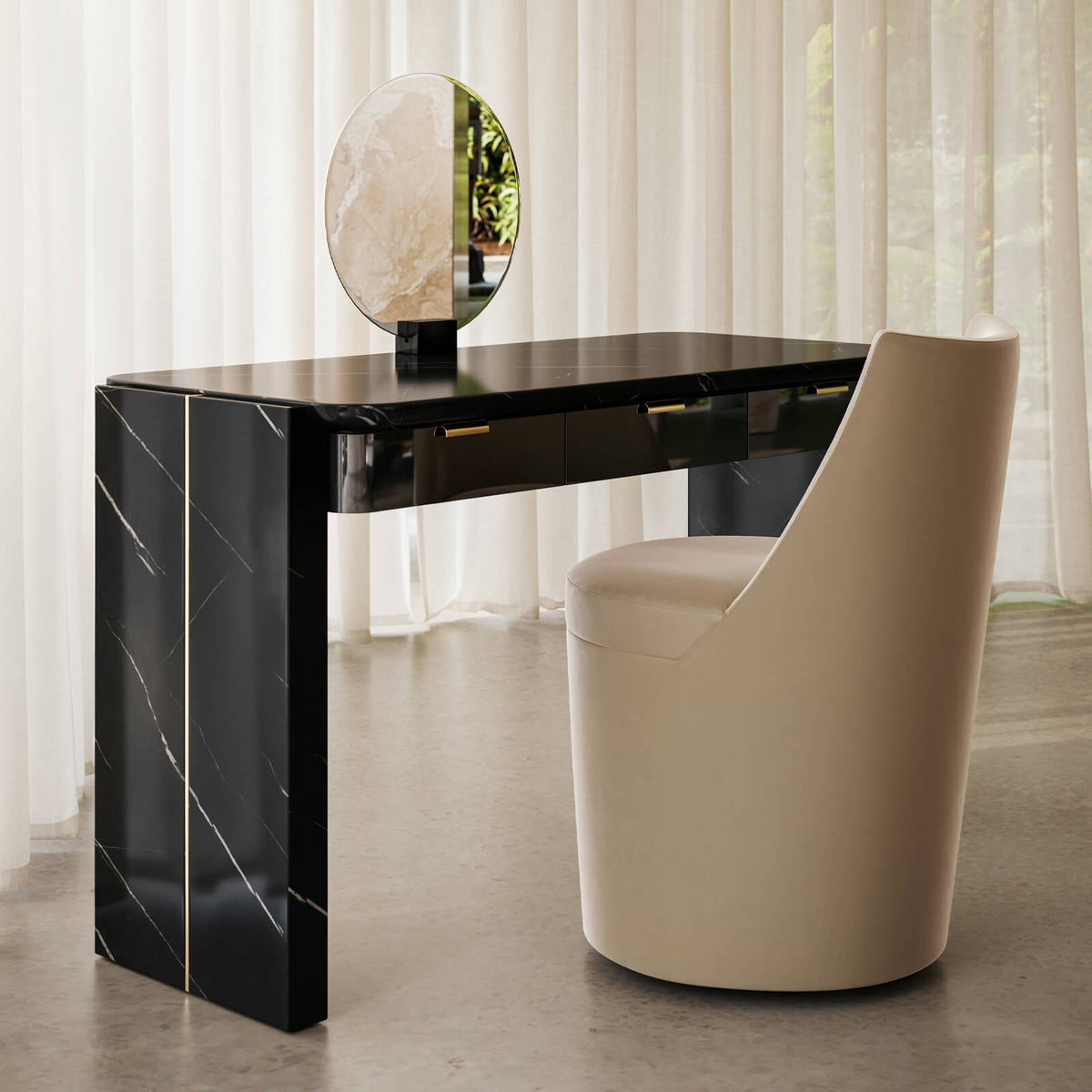 Caracole Overlap Vanity in Dark