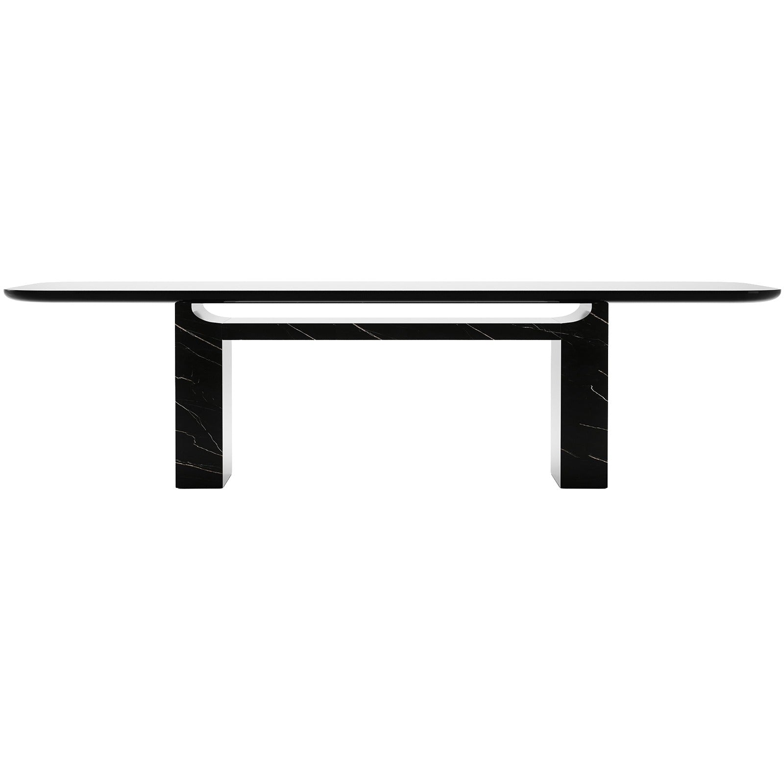 Caracole Overlap Rectangle Dining Table in Dark - 284cm