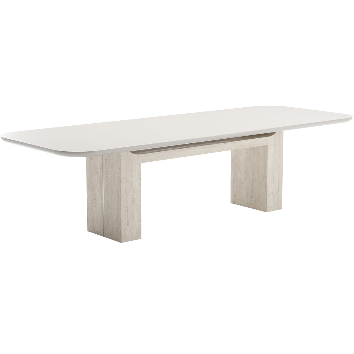 Caracole Overlap Rectangle Dining Table in Light - 284cm