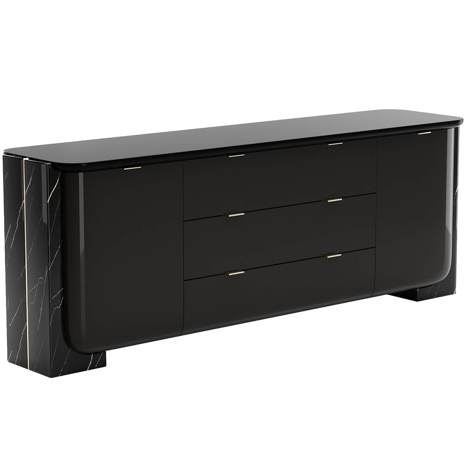 Caracole Overlap Sideboard in Dark