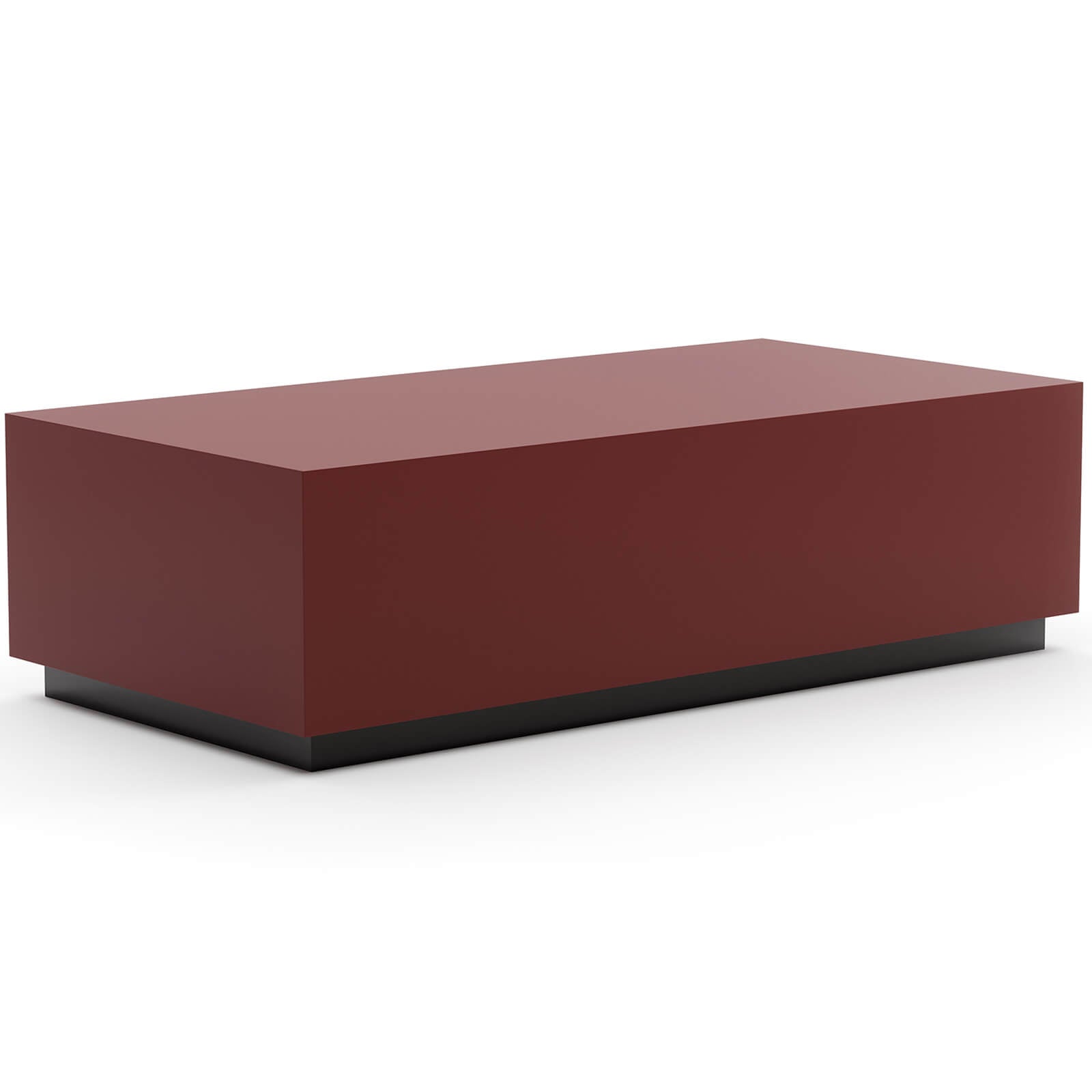 Caracole Coffee Couture Rectangle Coffee Table in Rouge