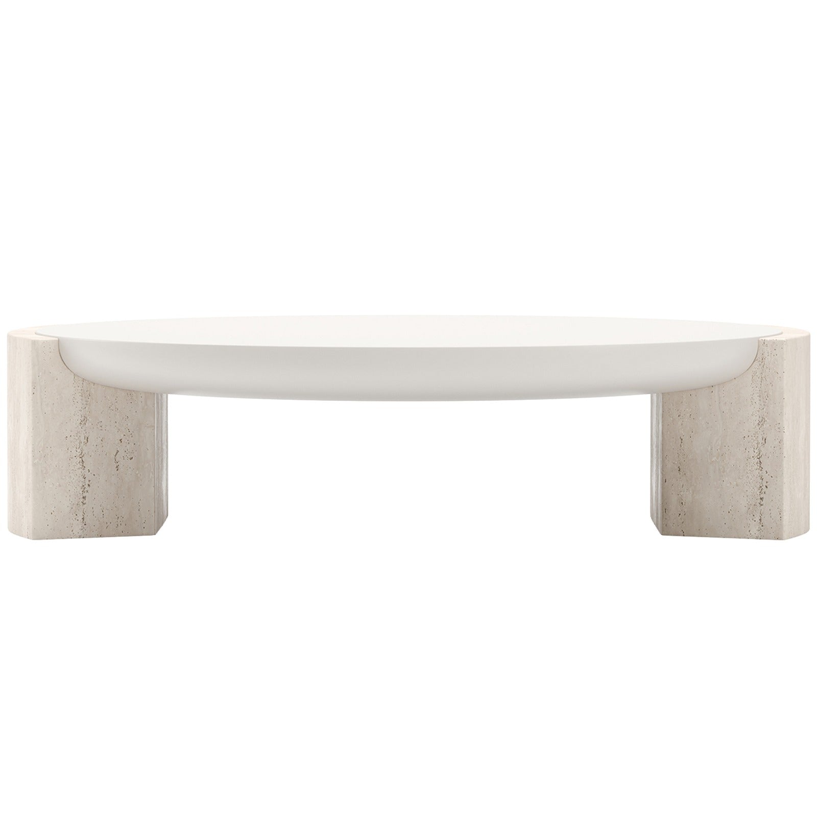 Caracole Overlap Round Coffee Table in Light