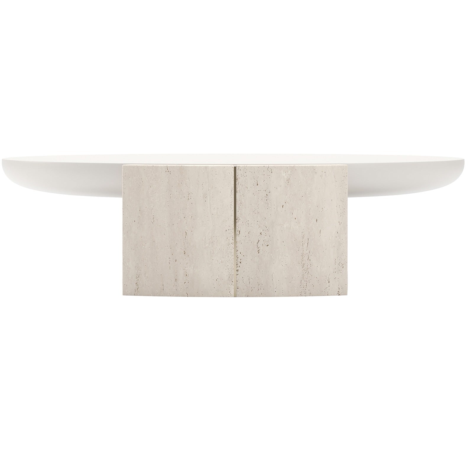 Caracole Overlap Round Coffee Table in Light