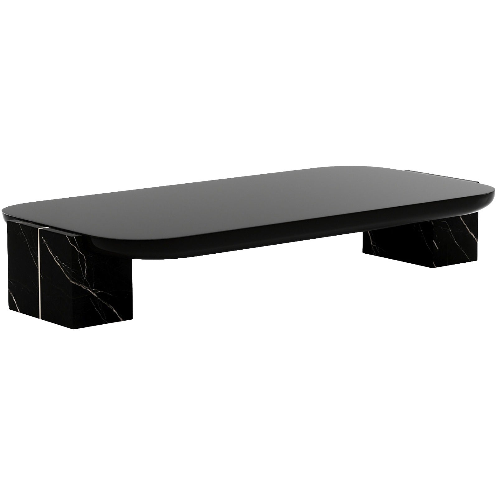 Caracole Overlap Rectangular Coffee Table in Dark
