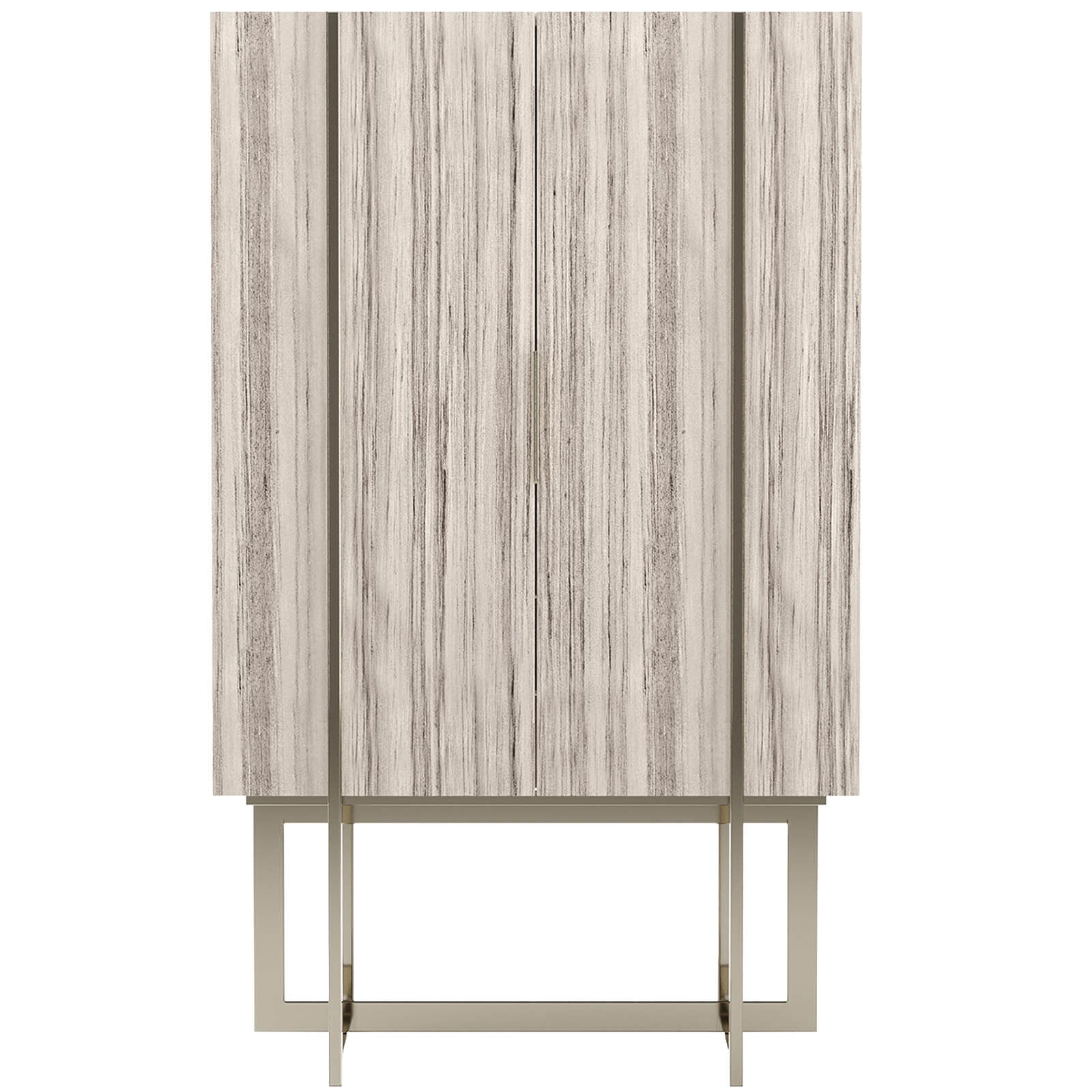 Caracole Wish You Were Here Bar Cabinet in Light