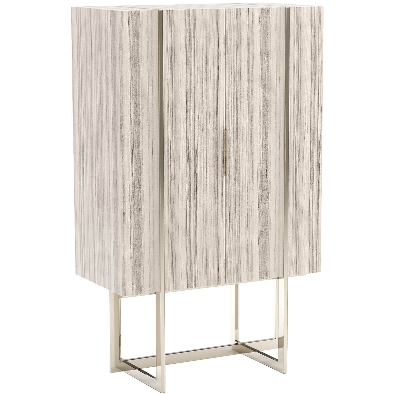 Caracole Wish You Were Here Bar Cabinet in Light