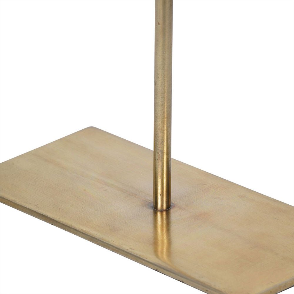 Cloe Light Travertine Mantle Clock on Stand