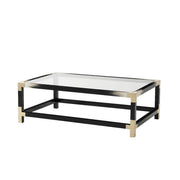 Theodore Alexander Cutting Edge Coffee Table in Black   Nicholas John Interiors