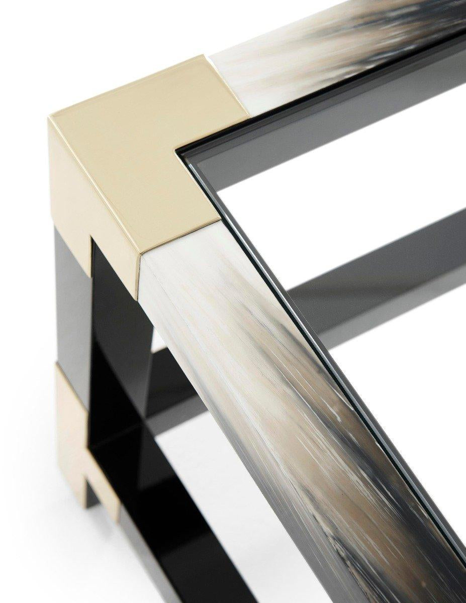 Theodore Alexander Cutting Edge Coffee Table in Black