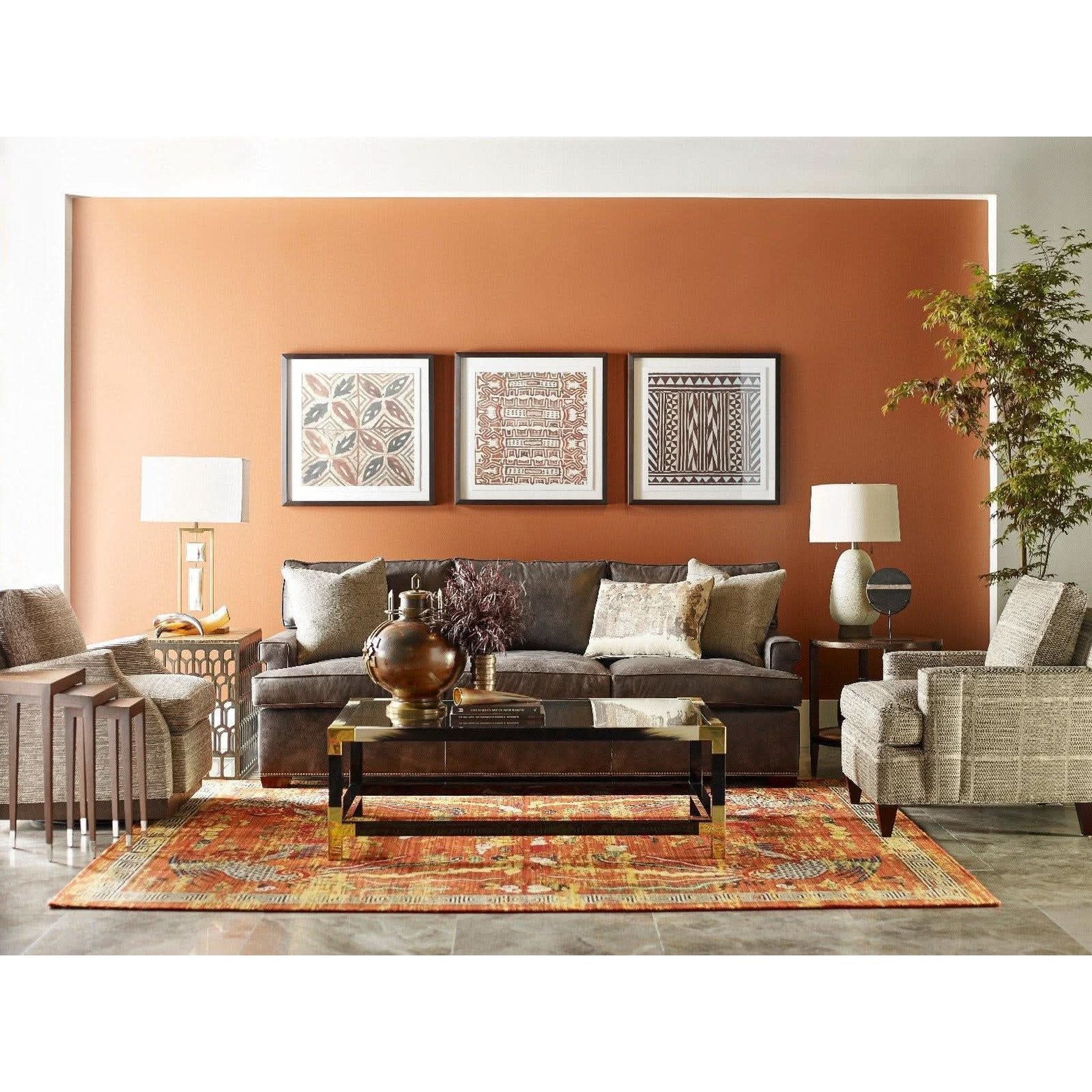 Theodore Alexander Cutting Edge Coffee Table in Black   Nicholas John Interiors