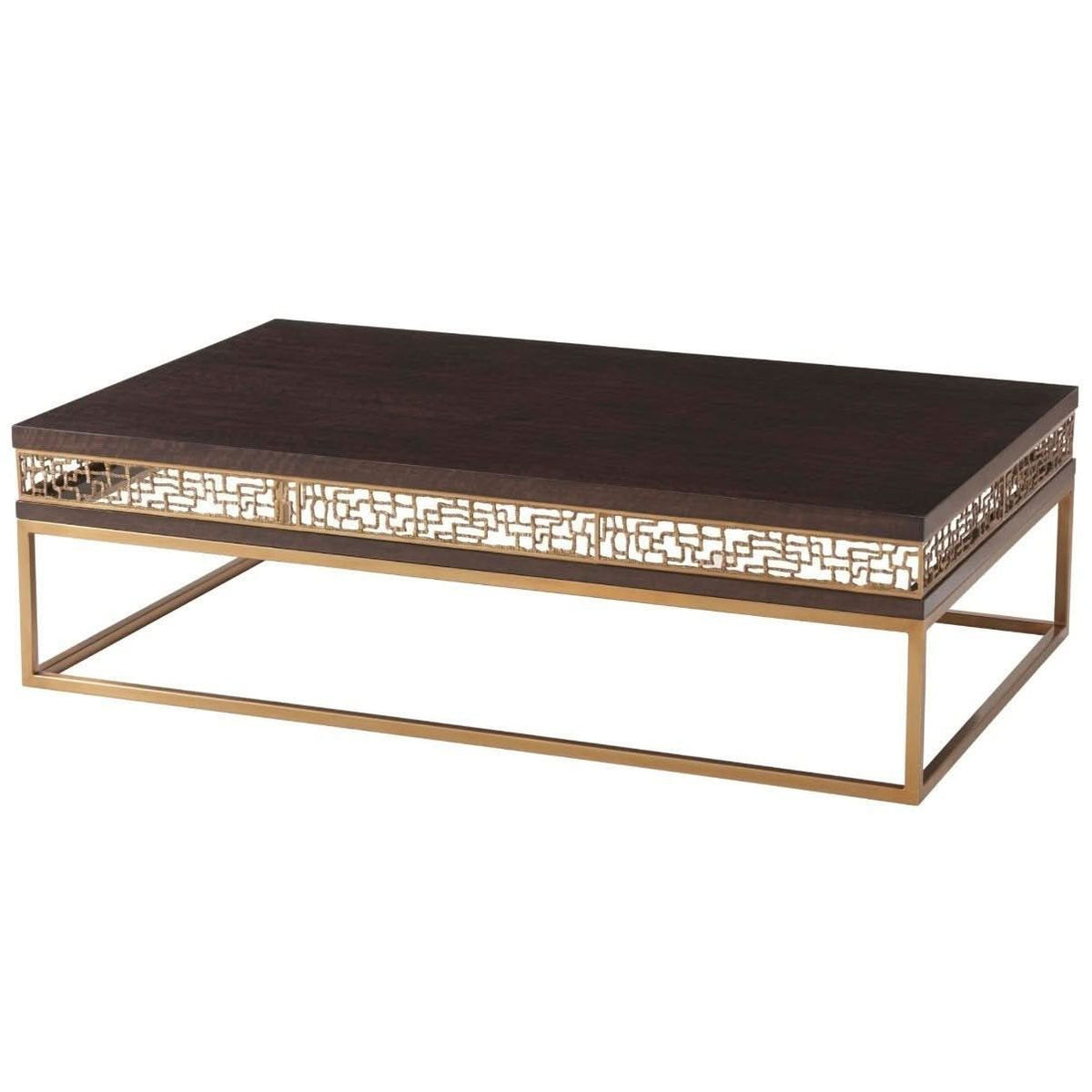 Theodore Alexander Frenzy Coffee Table in Eucalyptus   Nicholas John Interiors