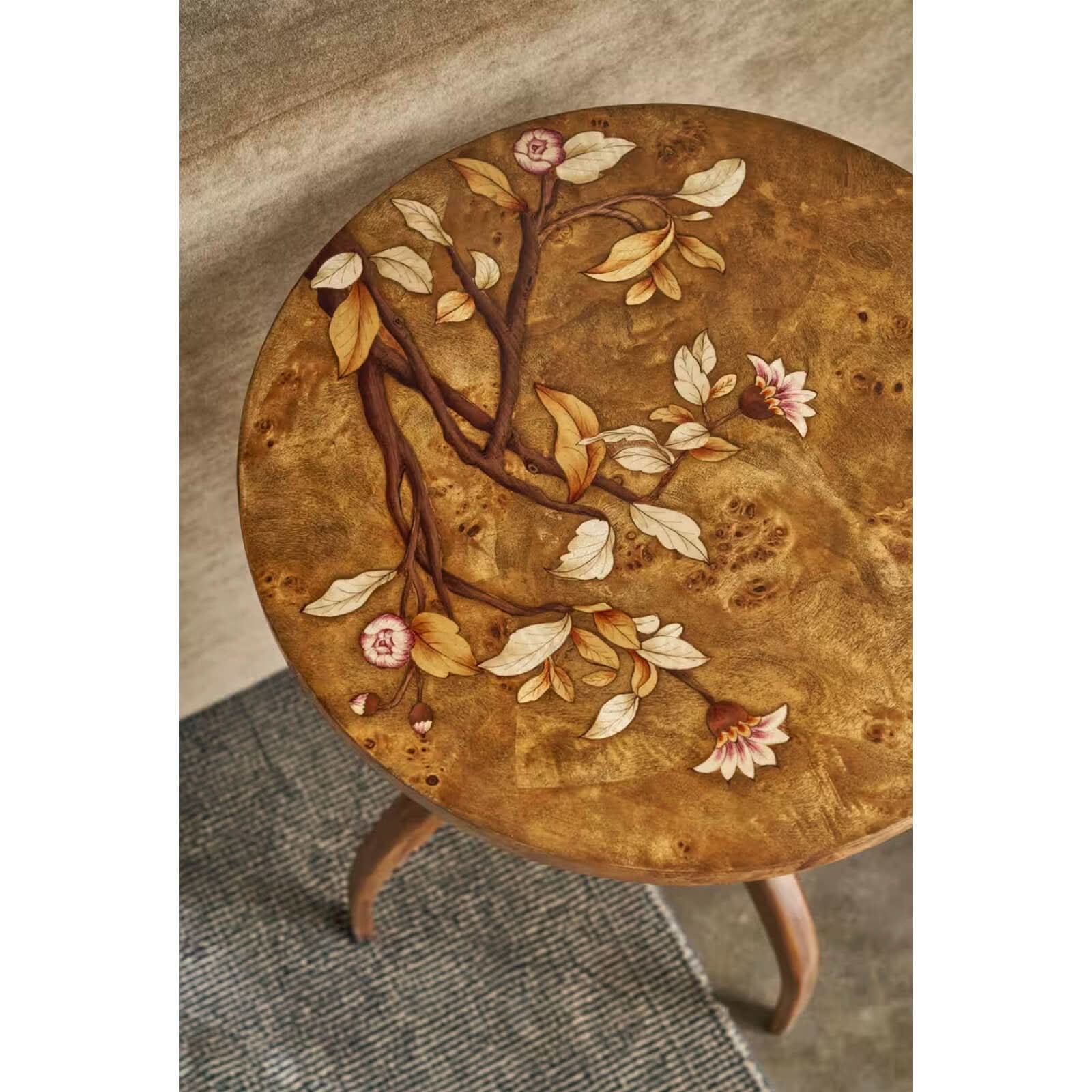 Theodore Alexander Corolla Drink Table   Nicholas John Interiors