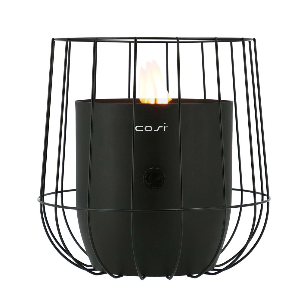 Cosiscoop Basket Fire Lantern in Black - Pacific Lifestyle Fire Pits & BBQs