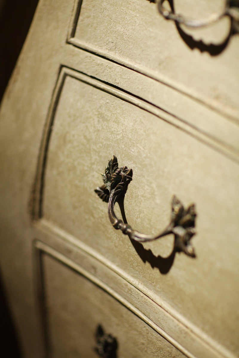 Jonathan Charles Chest of Drawers Bombe in Grey