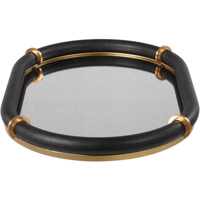 Uttermost Cyprus Black Oval Tray