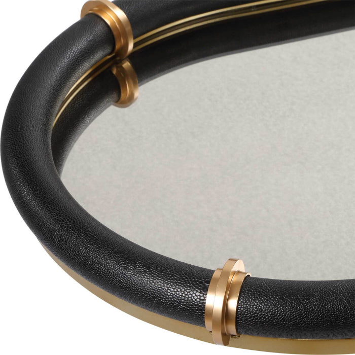 Uttermost Cyprus Black Oval Tray