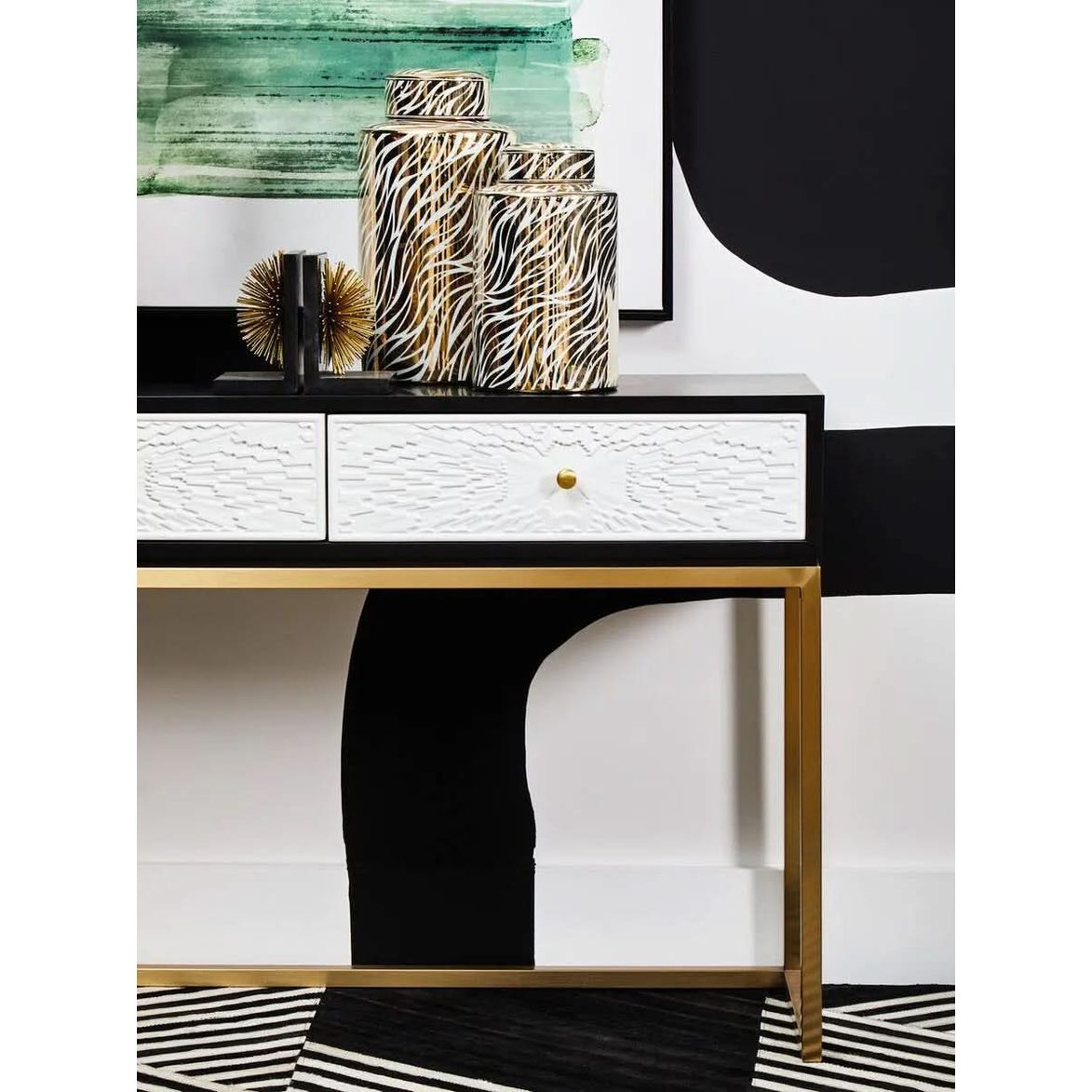 Damaris Two Drawer Console Table Console Table