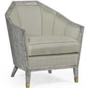 Jonathan Charles Geometric Armchair in Dark French Oak