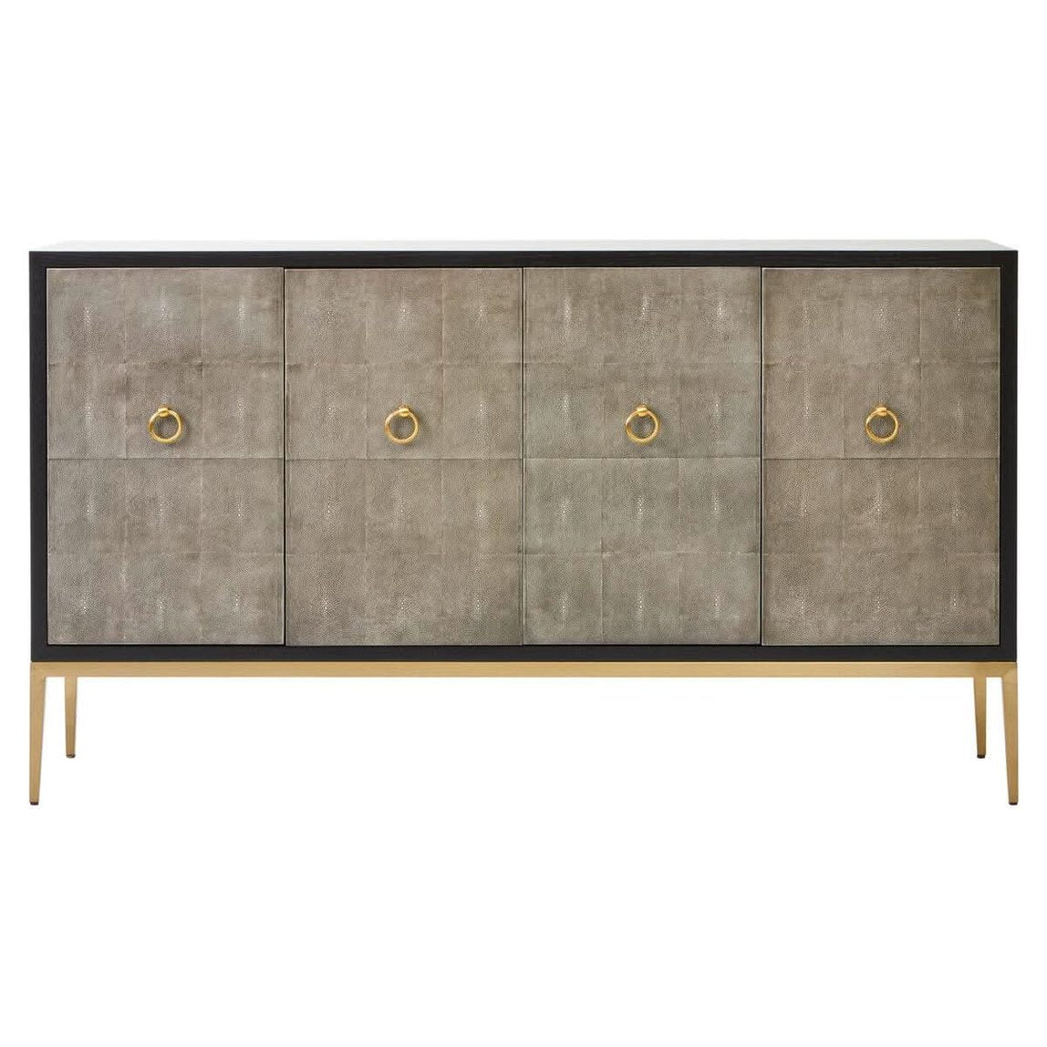 Delsa Grey Shagreen Sideboard Sideboard