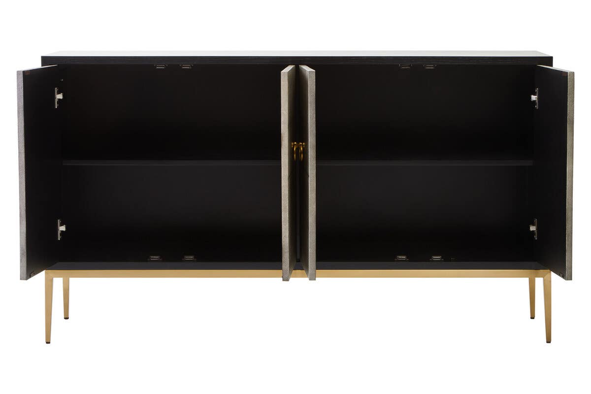 Delsa Grey Shagreen Sideboard Sideboard