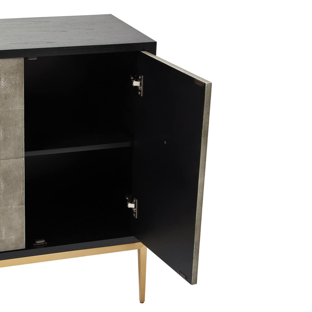 Delsa Grey Shagreen Sideboard Sideboard