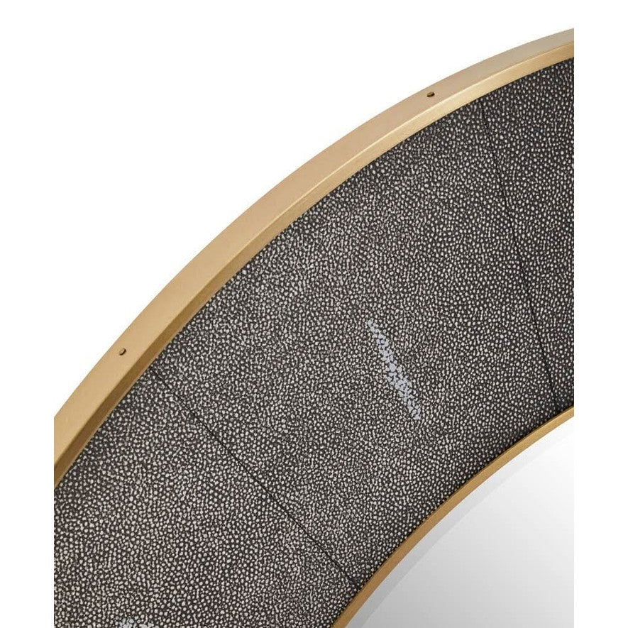 Delsa Grey Shagreen Wall Mirror Mirror