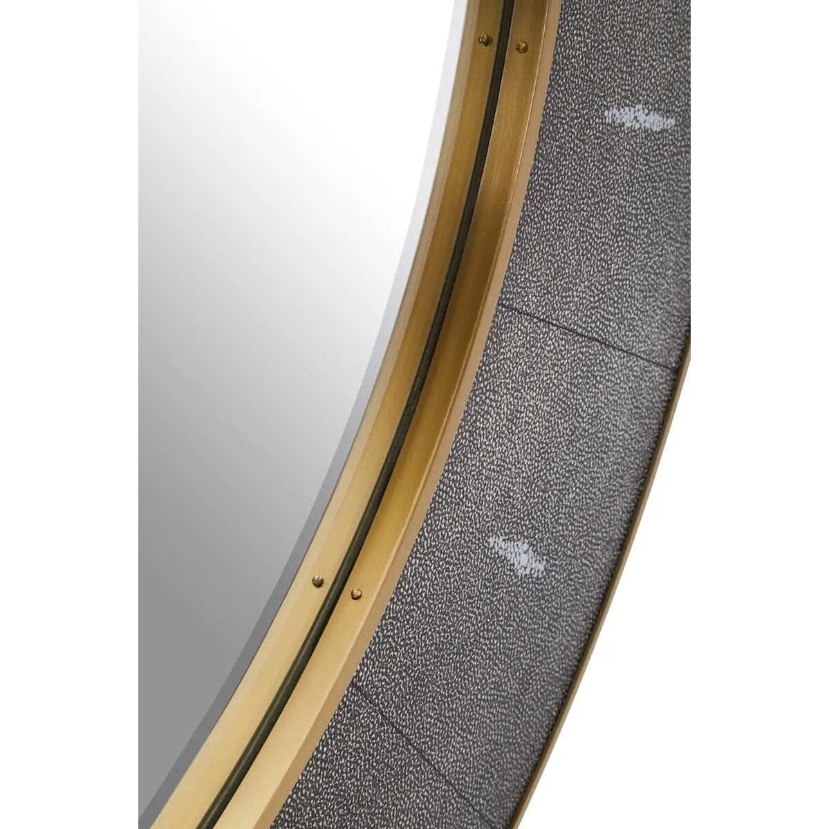 Delsa Grey Shagreen Wall Mirror Mirror