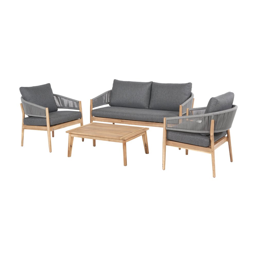 Denver Grey Outdoor Seating Set - Pacific Lifestyle Outdoor Lounge Sets