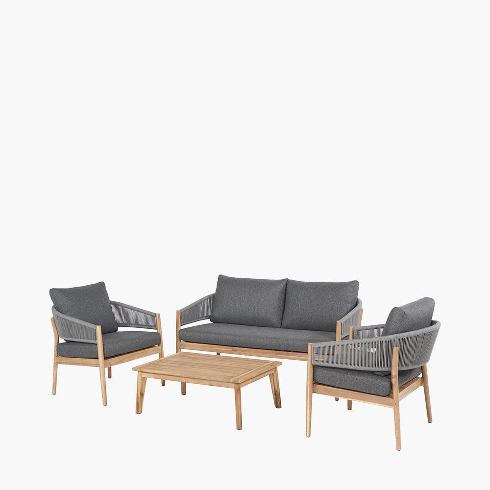 Denver Grey Outdoor Seating Set - Pacific Lifestyle Outdoor Lounge Sets