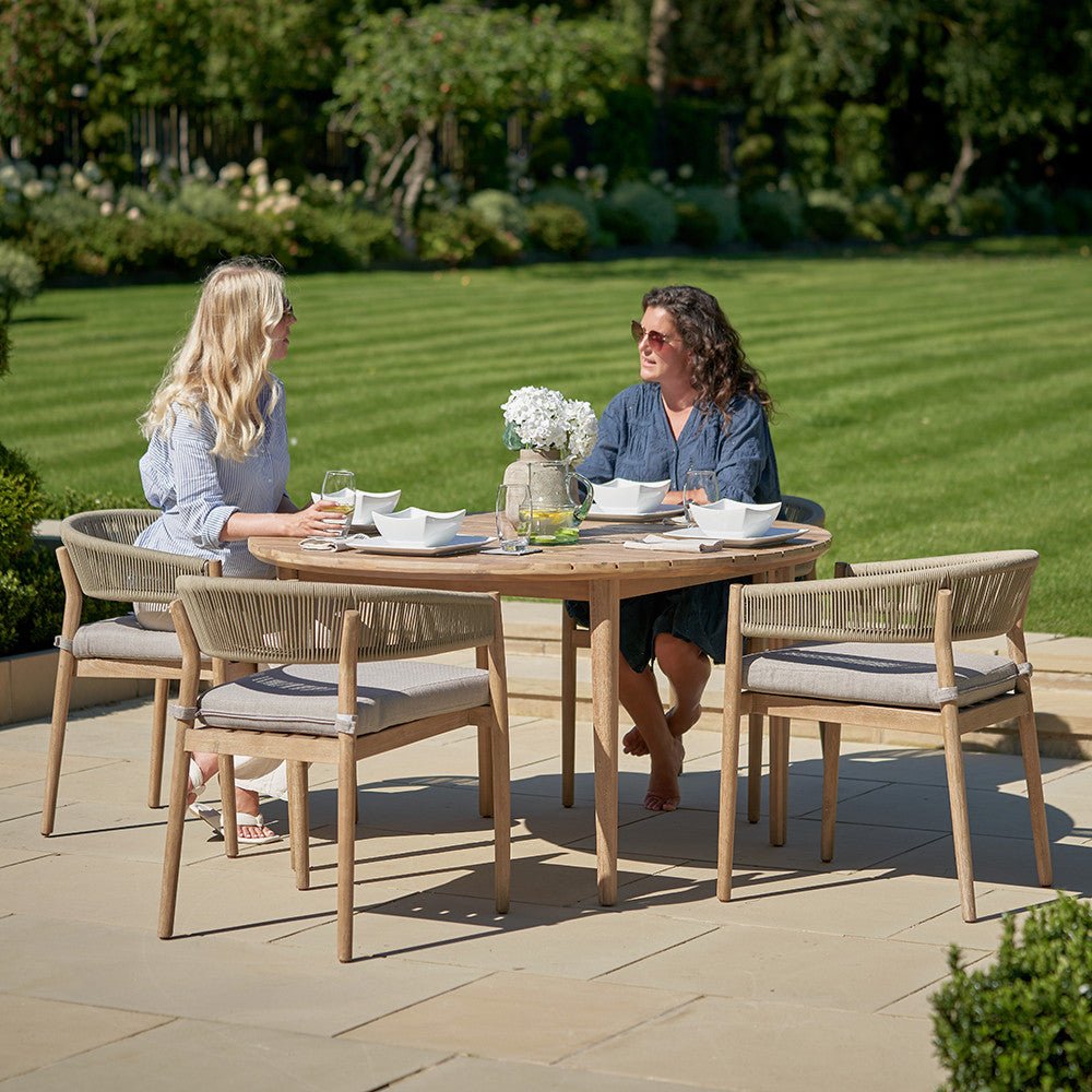 Denver Sage Green Outdoor 4 Seater Dining Set - Pacific Lifestyle Outdoor Dining Sets
