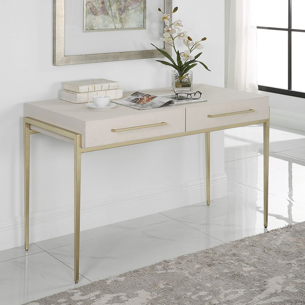 Uttermost Jewel Modern Desk in White