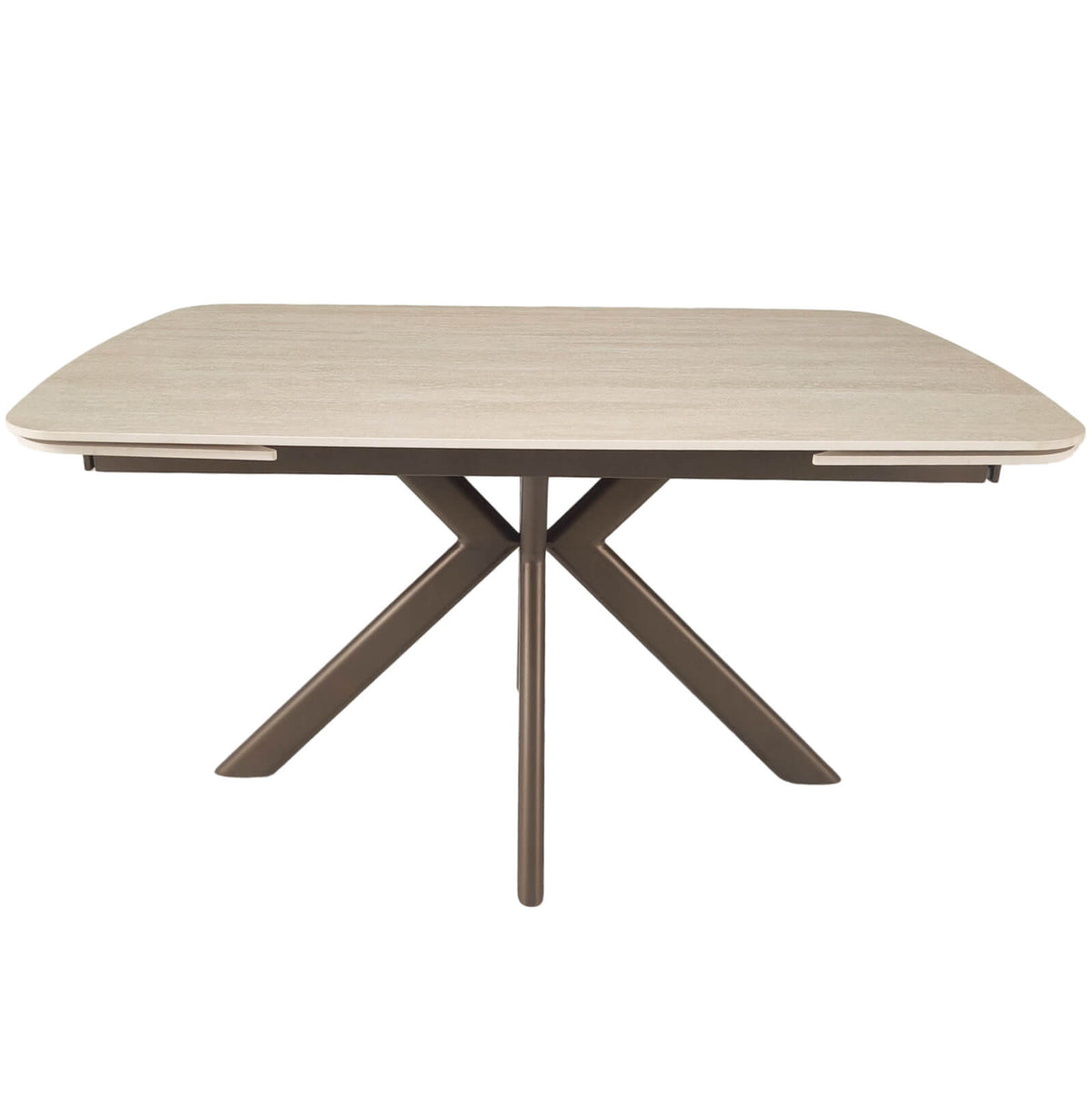 Keiichi Cote Extending Dining Table in Travertine Ceramic - 140-200cm