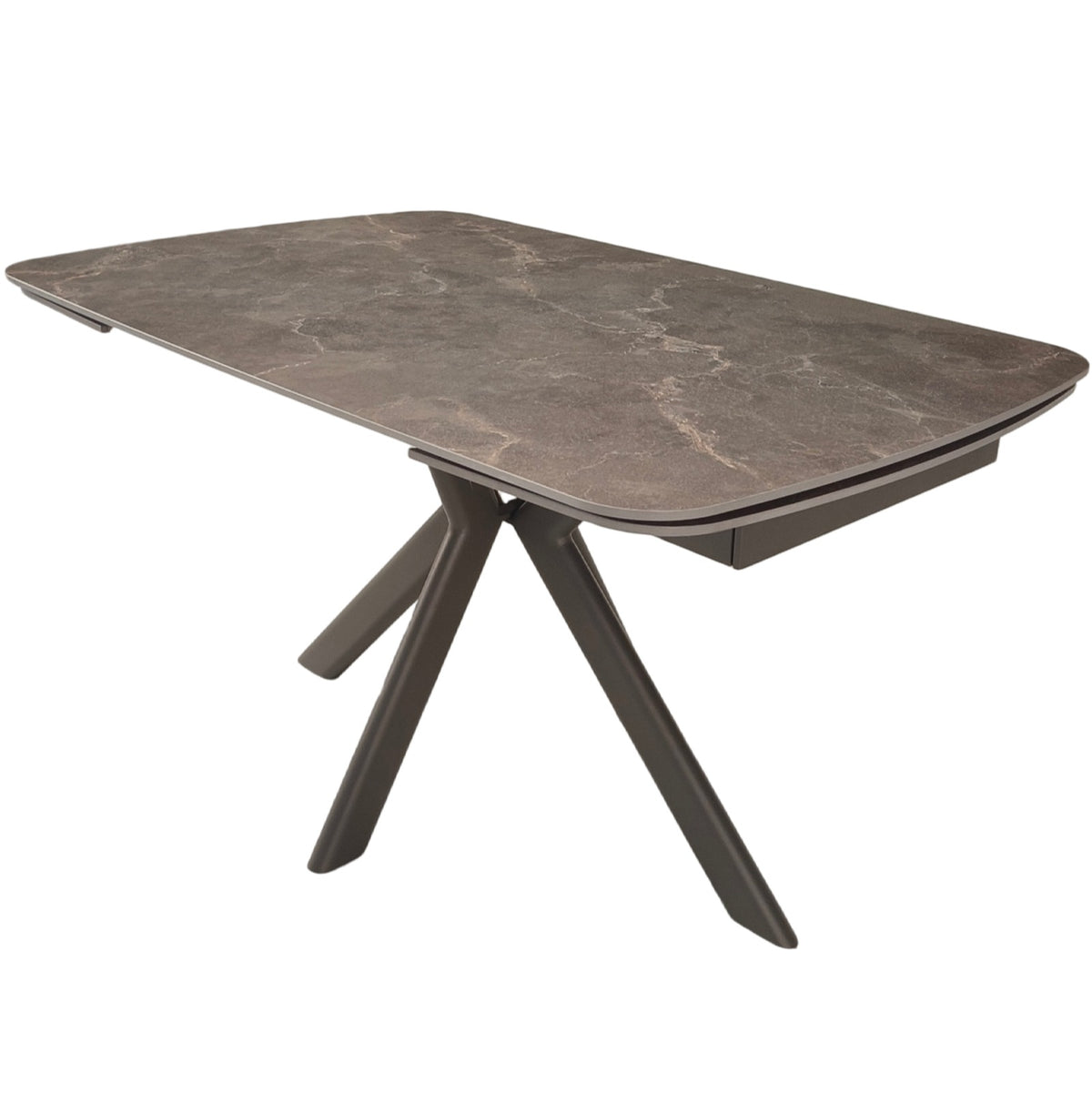 Keiichi Cote Extending Dining Table in Latte Stone Ceramic - 140-200cm