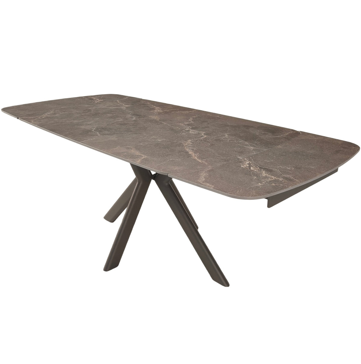 Keiichi Cote Extending Dining Table in Latte Stone Ceramic - 140-200cm