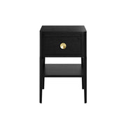 DI Designs Abberley 1 Drawer Bedside - Black Bedside Table
