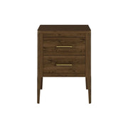 DI Designs Abberley 2 Drawers Bedside - Brown Bedside Table