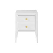DI Designs Abberley 2 Drawers Bedside - White Bedside Table